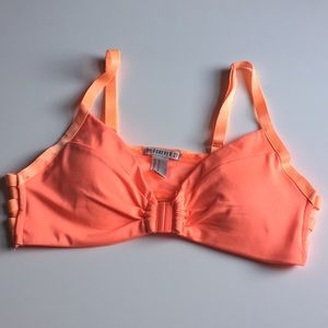 Neon Orange Bikini Top